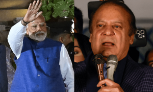 &rsquo;آئیں مل کر نفرت کو امید سے بدل دیں&lsquo;، نواز شریف کی مودی کو وزیراعظم بننے پر مبارکباد