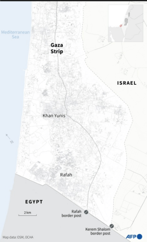 SEE: Israel&rsquo;s declared humanitarian route in Gaza