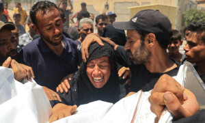 PHOTOS: Gazans rush to Nasser Hospital as Israel&rsquo;s Al-Mawasi camp airstrike kills 71
