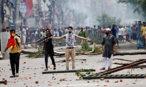 Bangladesh government declares two &lsquo;public holidays&rsquo; citing situation in country, curfew in place