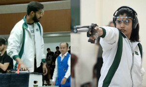 پیرس اولمپکس: پاکستانی شوٹرز 10میٹر ایئر پسٹل مقابلوں کے فائنل راؤنڈ میں نہ پہنچ سکے