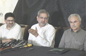 Miftah, Abbasi assail &lsquo;tax heavy&rsquo; budget for lacking reforms