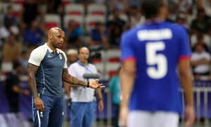 France coach Henry criticises his players after win over Argentina ends in brawl