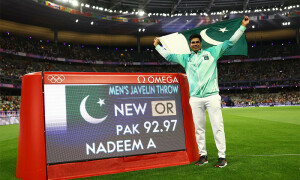 Javelin star Arshad Nadeem ends Pakistan&rsquo;s 40-year wait for Olympic gold