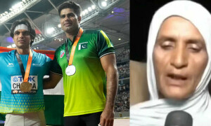 نیرج چوپڑا میرے بیٹے کا دوست، میرا بیٹا ہے، والدہ ارشد ندیم