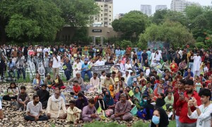 Minority Rights March forced to stay within Karachi&rsquo;s Frere Hall due to security threats