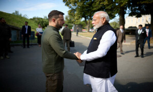 India&rsquo;s Modi meets Zelensky on historic Ukraine visit