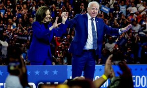 US Elections: Harris and Walz kick off Georgia bus tour as Democrats&rsquo; hopes rise