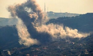 Israeli strike kills four fighters on Syria&rsquo;s border with Lebanon