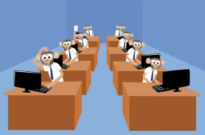 Infinite Monkeys Working in Infinite Galaxies on Infinite Typewriters