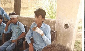 12 students hurt in Khairpur as roof plaster of classroom comes off