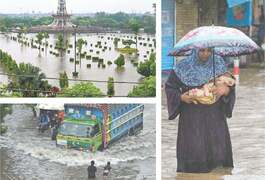 Lahore submerged as rain breaks 44-year record