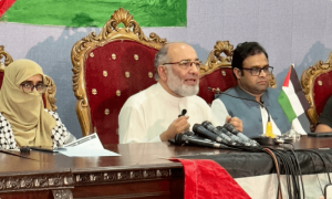پاکستان میں اسرائیلی جنگی جرائم کے خلاف آواز اٹھانا جرم بنا دیا گیا ہے، مشتاق احمد