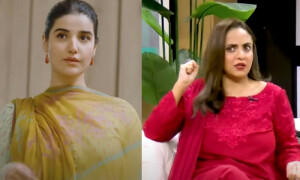 نادیہ خان &rsquo;بسمل&lsquo; میں حریم فاروق کے نامناسب مناظر پر برہم