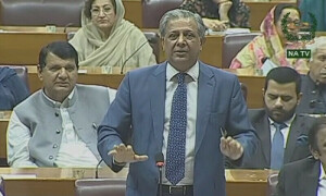 &lsquo;Consti&shy;tutional Package&rsquo; not tabled in federal cabinet yet, law minister tells NA