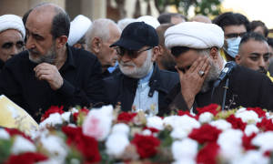 Funeral held for two senior Hezbollah commanders killed in Israeli strikes