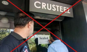 فیکٹ چیک: بند ڈونٹ شاپ کی وائرل تصویر کا چیف جسٹس کی توہین کے معاملے سے کوئی تعلق نہیں