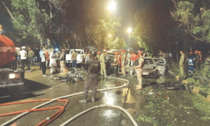 Two dead as massive blast near airport rocks Karachi