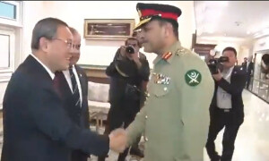 چینی وزیراعظم کی وزیر اعظم ہاؤس اسلام آباد میں آرمی چیف سے ملاقات