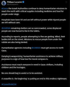 UN agency says Israel still preventing aid from reaching northern Gaza