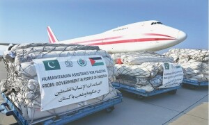 غزہ اور لبنان کے متاثرین کے لیے پاکستان سے امداد کی 13ویں کھیپ روانہ