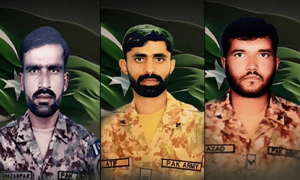 Three security men martyred in Bannu shootout