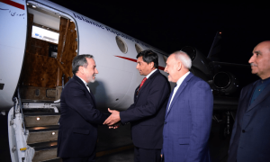 Iranian FM arrives for talks on Middle East, bilateral ties