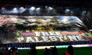 PSG fans unveil &lsquo;Free Palestine&rsquo; banner as France vs Israel Paris game approaches