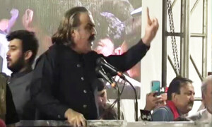 صوابی جلسہ: عمران خان احتجاج کی کال دیں گے، سر پر کفن باندھ کر نکلنا ہوگا، علی امین گنڈاپور
