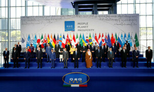 G20 leaders talk climate, brace for Trump&rsquo;s return