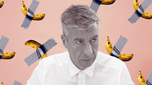 Duct-taped banana artist says his work is a &lsquo;laugh against a tired system&rsquo;