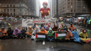 Pro-Palestine protesters arrested at New York Thanksgiving parade
