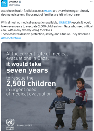 Attacks on health facilities leaving families in Gaza without care, UNRWA says