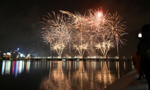 In pictures: Revellers bid adieu to 2024, welcome 2025 with fireworks