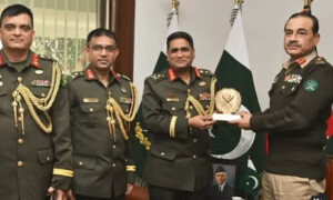 راولپنڈی: جنرل عاصم منیر کی بنگلہ دیشی افواج کے پرنسپل اسٹاف افسر سے ملاقات