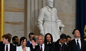 Tech billionaires take centre stage at Trump&rsquo;s inauguration