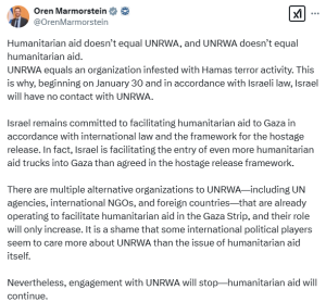 Israel cuts ties with UN aid agency supporting Palestinians