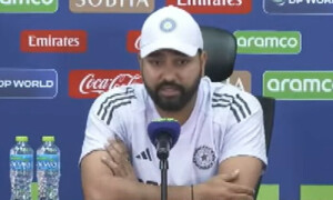 آئی سی سی ٹورنامنٹ میں جیت کی سوچ لے کر آتے ہیں، روہت شرما