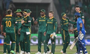 Rickelton hits century as South Africa rout Afghanistan in Champions Trophy match