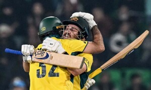 Champions Trophy: Inglis trumps Duckett as Australia defeat England in record chase