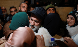 Palestinians released from Israeli prison welcomed with cheers in Ramallah