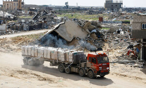 Israel says it has ceased entry of all humanitarian aid into Gaza as first phase of truce ends