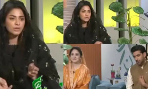 تاخیر سے آنے پر حرا سومرو ٹی وی میزبان پر برہم