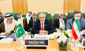 فلسطینیوں کی زبردستی نقل مکانی کی کسی بھی کوشش کو مسترد کرتے ہیں، اسحٰق ڈار