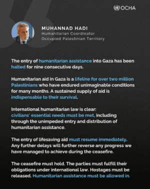 Israel&rsquo;s blockade of Gaza threatens survival of over 2m Palestinians, warns UN aid official