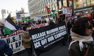 Advocates denounce arrest in US of activist Mahmoud Khalil