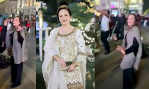 حنا خواجہ بیات کو لندن کی سڑکوں پر ڈانس کرنے پر تنقید کا سامنا