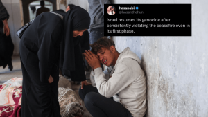 &lsquo;Israel resumes its genocide&rsquo;: Social media erupts after ceasefire shattered with deadly airstrikes in Gaza