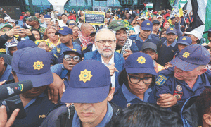 South Africa envoy to US  back home to a raucous welcome