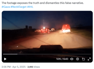 Video of attack on ambulances with medics &lsquo;exposes the lies&rsquo; of Israel: Gaza Media Office